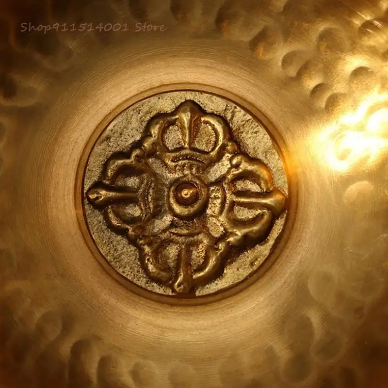 

Верхняя искусственная буддийская чаша, набор Поющая чаша ручной работы, подушка, молоток, сумка для хранения для медитации