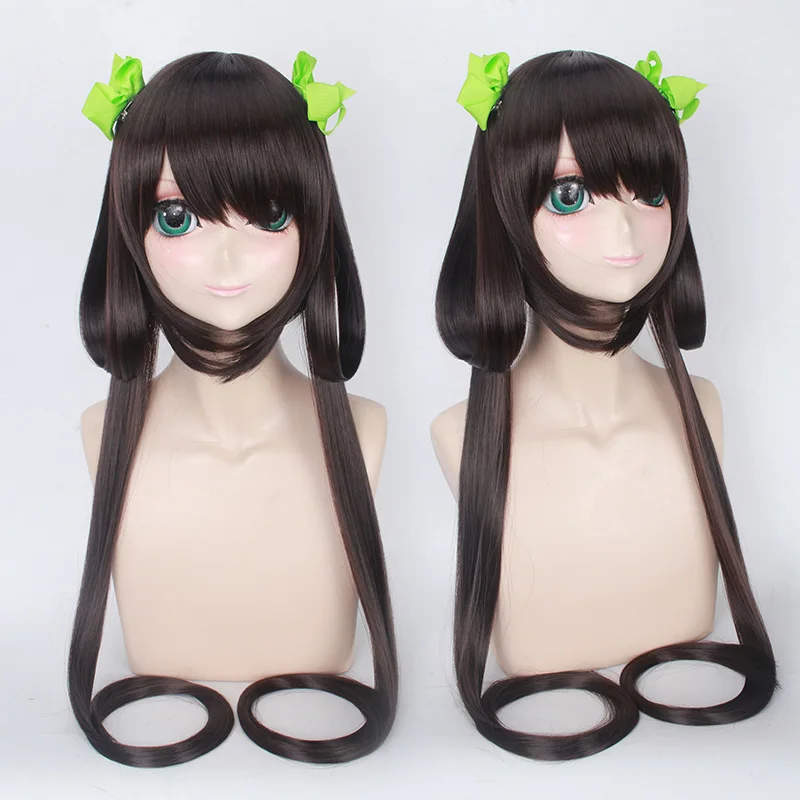 Косплей парик 80 см из аниме «Хэллоуин», оригинальный длинный прямой парик из аниме «Слава королей», игра Sun Shangxiang