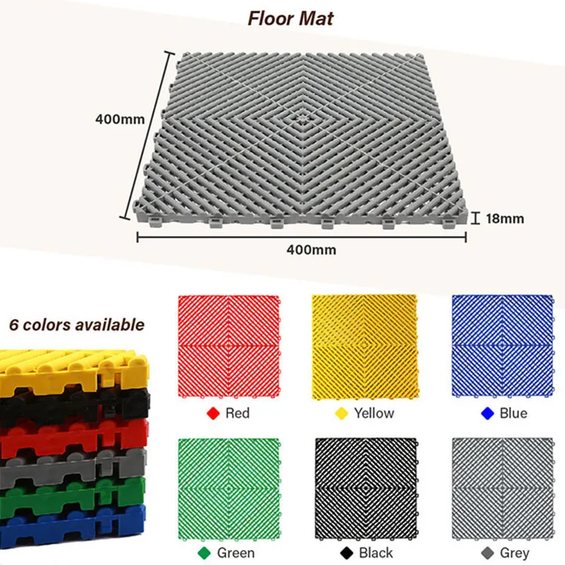 Заводская цена качественная прочная напольная плитка для гаража пластиковая