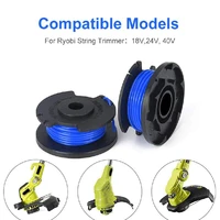 hot for ryobi one plus ac14rl3a 18v 24v 40v 11ft 0 065 inch automatic feed wireless weeder spool trimmer spool replacement