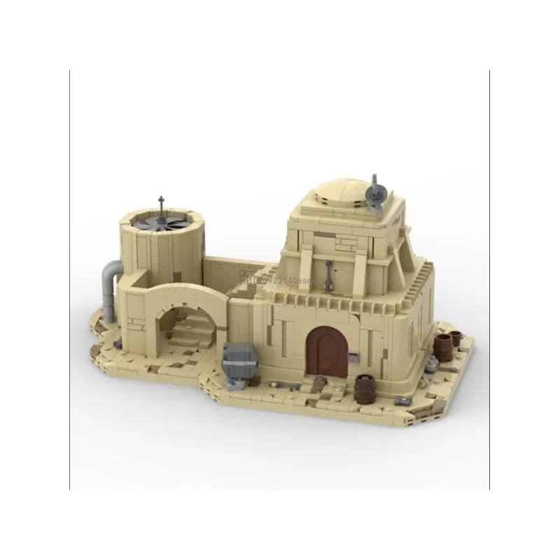 MOC Space Battle Tatooine Модульный Здание Eisley Жилая Хижина 1919 деталей