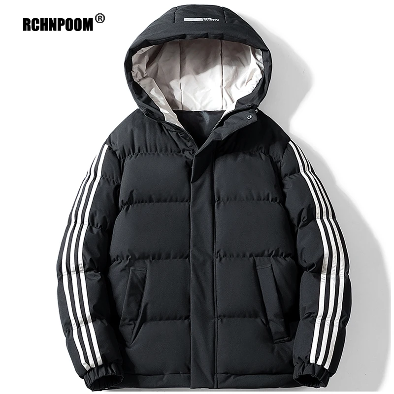 

Men's Winter Hooded Jacket 2022 Brand New Casual Heating Cotton Thicked Windproof Parkas Male Autumn Warm Oversize Men Coat