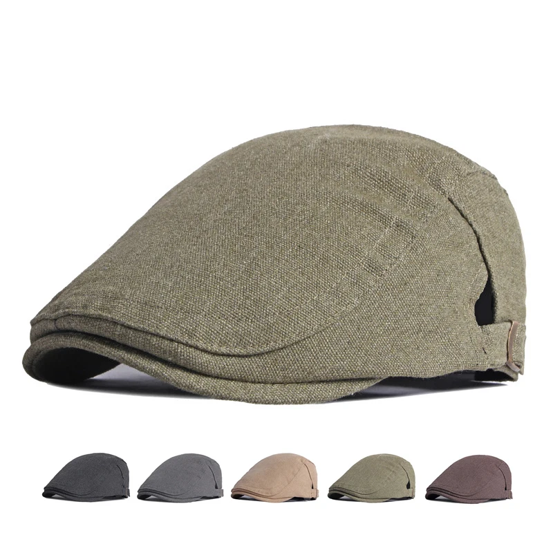 

Cotton Hat Men's Beret Spring Autumn British Retro Newsboy Caps for Men Ivy Hat Flat Cap Gatsby Painters Hats Gorro Hombre Boina