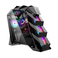 beast luxury gaming computer case tempered glass computer case tower desktop