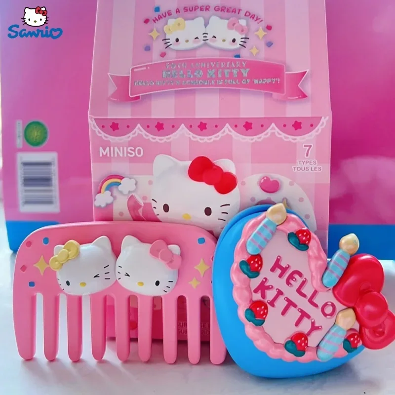 [В наличии] Оригинальная фигурка Sanrio Hellokitty на 50-летие Kt Cat Kuromi My Melody Cinnamoroll Pochacco ПВХ