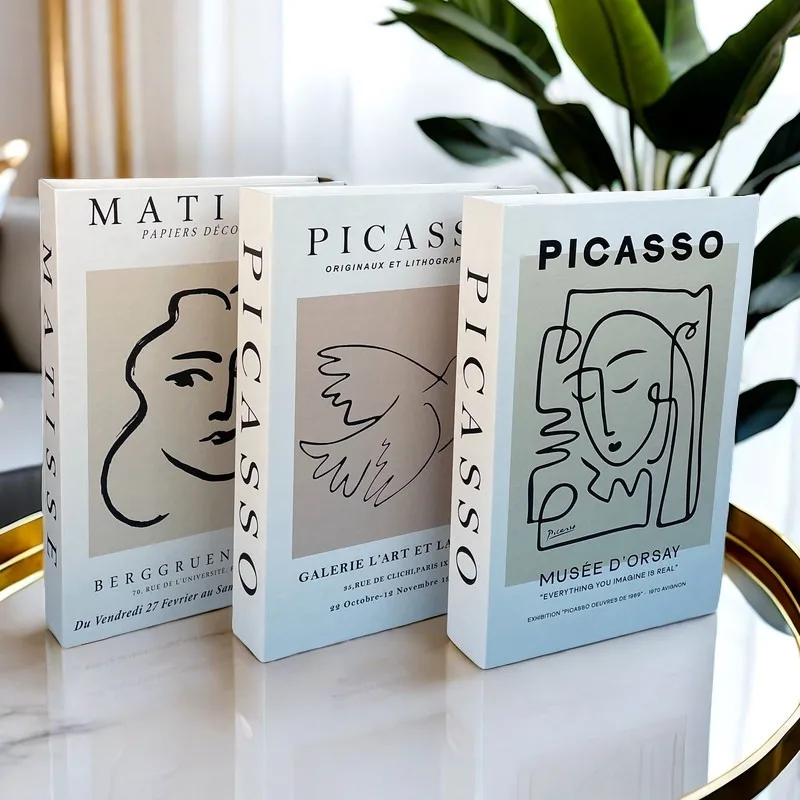 Матисс Поддельные книги для украшения Коробка хранения Абстрактные журнального