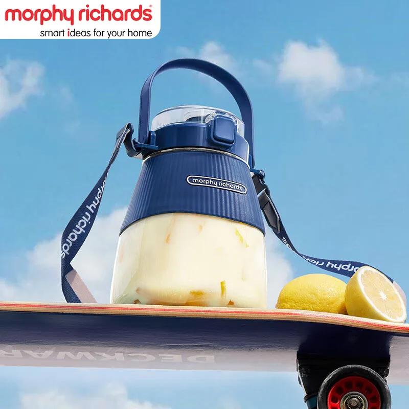 Morphy Richards MR9805 Portable Juice Blender Double Lids Water Bottle With Straw 3000mAh Wireless Fruit Juicer Mixer Cup Safety