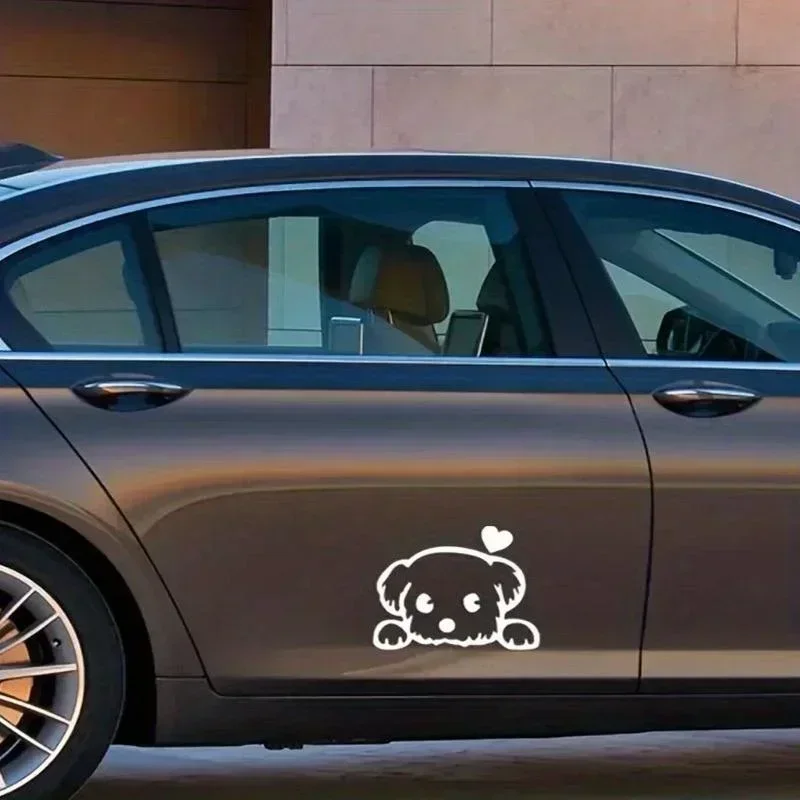 2 шт./компл. милая собака автомобиль мотоцикл внедорожный грузовик окно стена