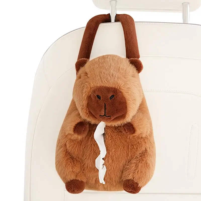 Pudełko na chusteczki do samochodu Zabawny pluszowy uchwyt Przenośne pudełko Dom Łazienka Zagłówek Podłokietnik Box Centrum