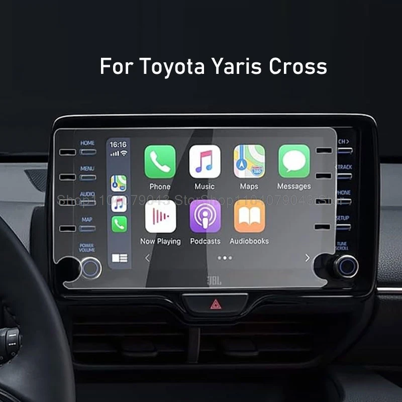 

Закаленное стекло для защиты экрана для Toyota Yaris Cross 2020 2021 2022 8 дюймов Автомобильная информационная система GPS навигация пленка против царапин