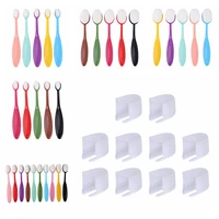 mix blending brushes soft bristles ergonomic handles used for coloring making card brushing painting craft with brushes lids