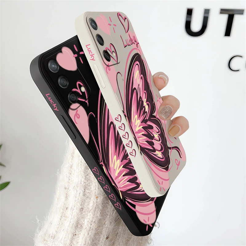 Цветной графический телефон &quotБабочка&quot для OPPO A78 A76 A74 A60 A57 A54 A53 A38 A31 A17 A16K A15 A9