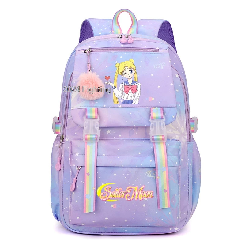 Рюкзак из искусственной кожи для девочек с градиентным переходом цвета