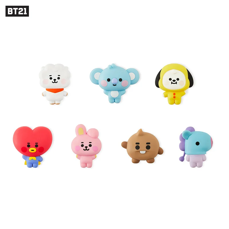 

Kawaii BT21 Anime Hobby Rj Chimmy Cooky Shooky Mang Koya Tata Cute Figure Bottle Opener Beer Starter Magnet Fridge Magnet