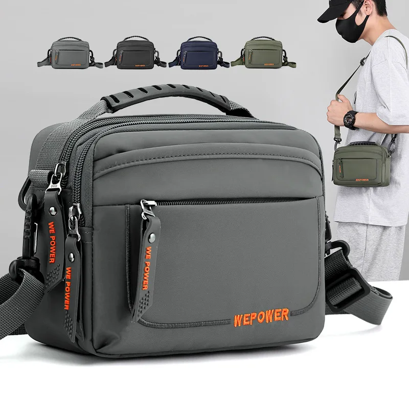New leisure men's messenger bag waterproof outdoor single-shoulder bag multi-functional travel fanny pack pannier bag