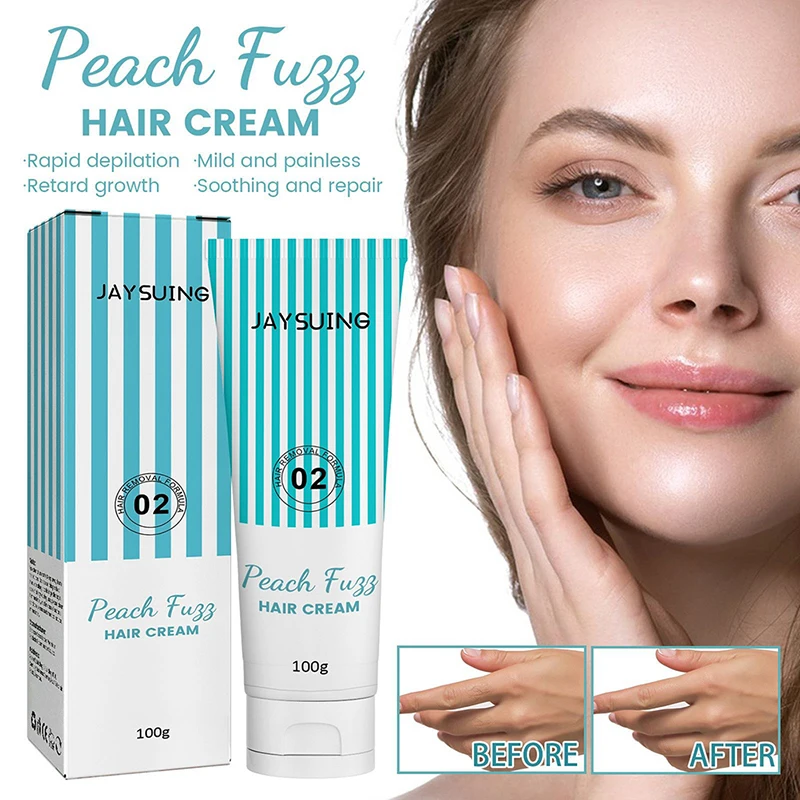 

100g Hair Removal Cream Lip Hair Removal for Women Painless Gentle Facial Lip Hair Removal Cream Moisturizing Gel