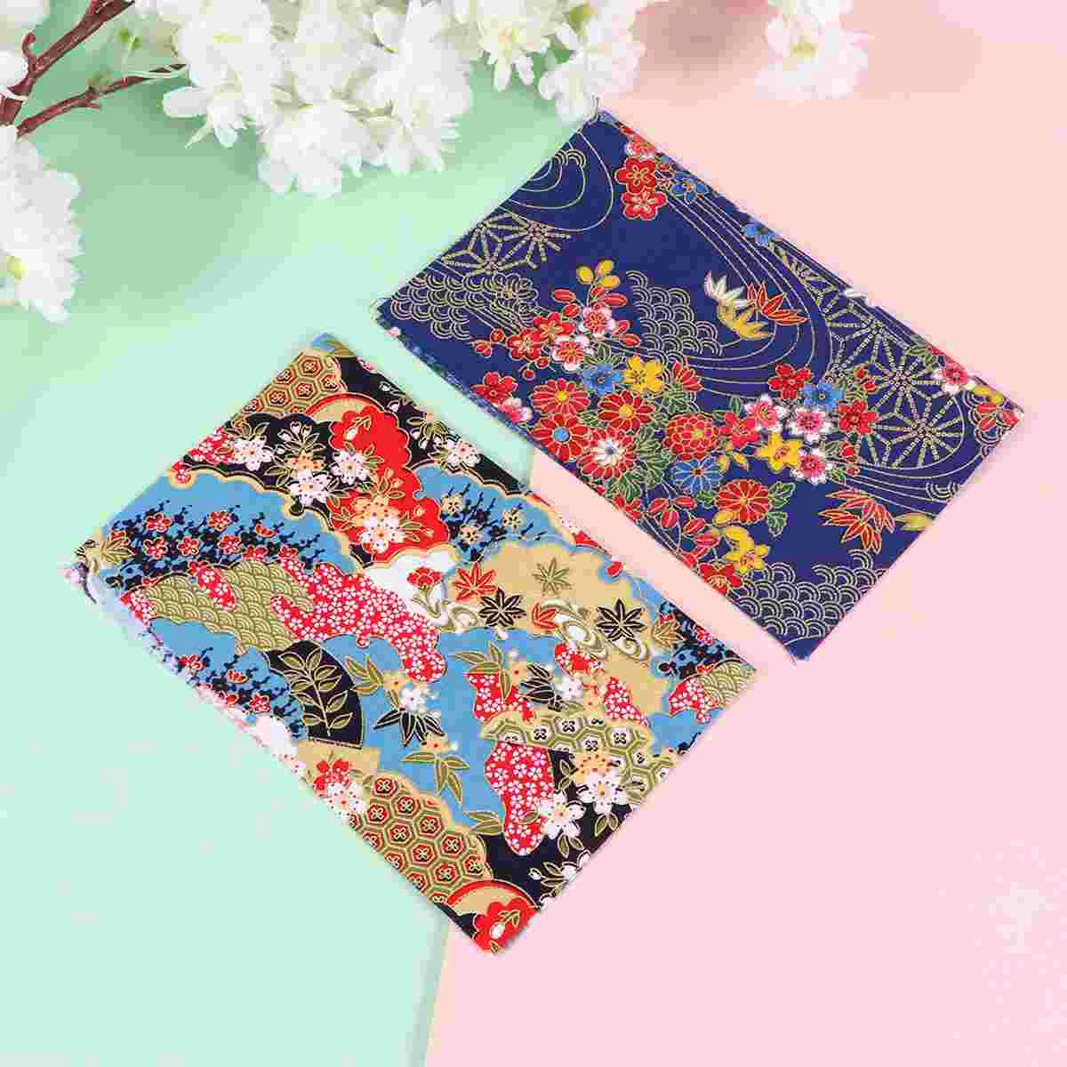 

Fabric Cotton Bundle Squares Sewing Cloth Bundles Patchwork Sheet Square Quilt Diy Plain Quilting Japanese Style Floral Sheets