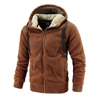 fleece jacket men casual sports mens coat autumn winter cashmere cardigan sweater coats soild warm comfortable soft jackets man