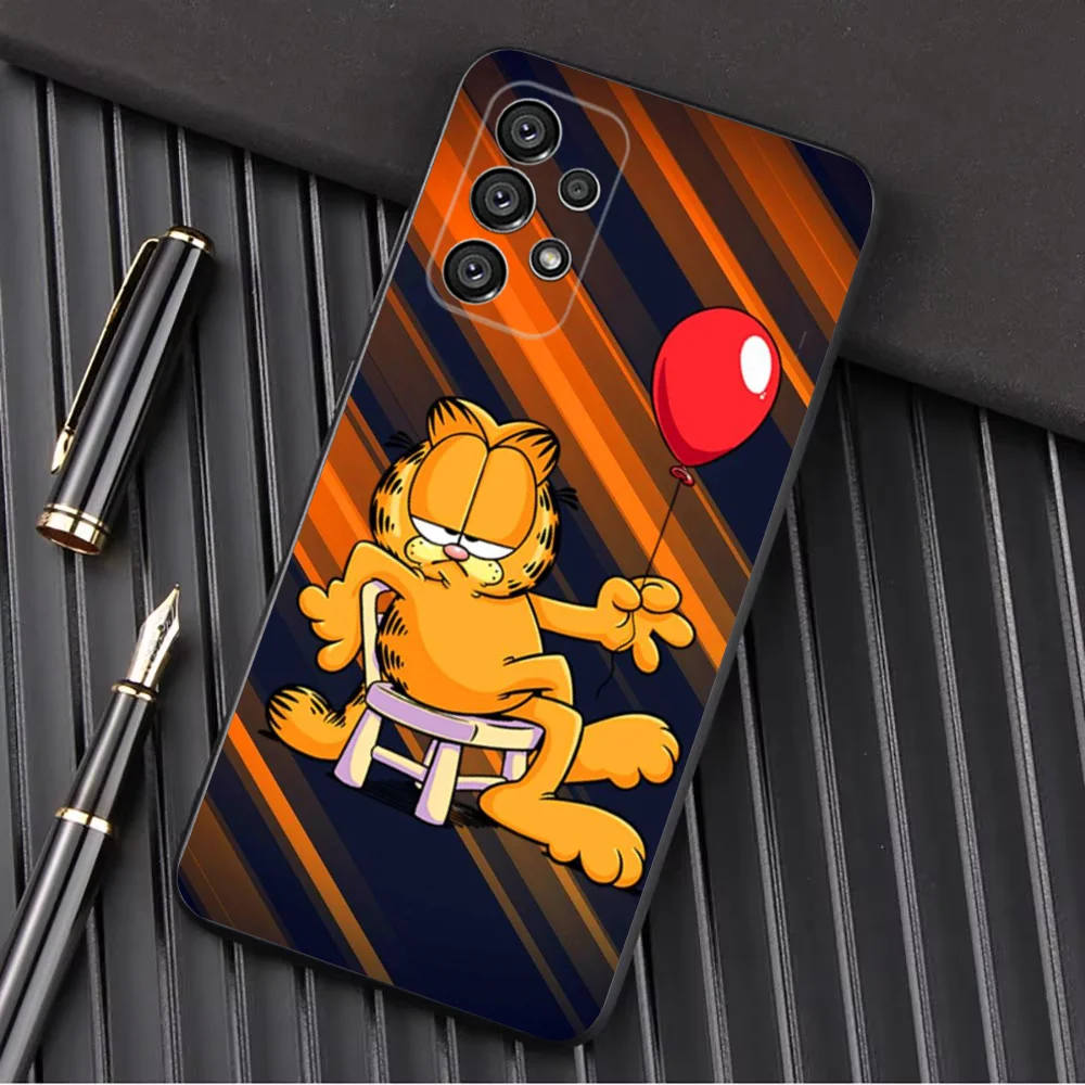 Funny Cat-G-GarfielS-S Phone Case For Samsung Galaxy A13 A21s A22 A31 A32 A52 A53 A71 A80 A91 Soft Black Shell