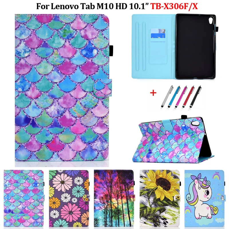 Чехол для Lenovo Tab M10 HD 2-го поколения модный кожаный чехол-подставка Gen 2 ТБ-X306F/X |