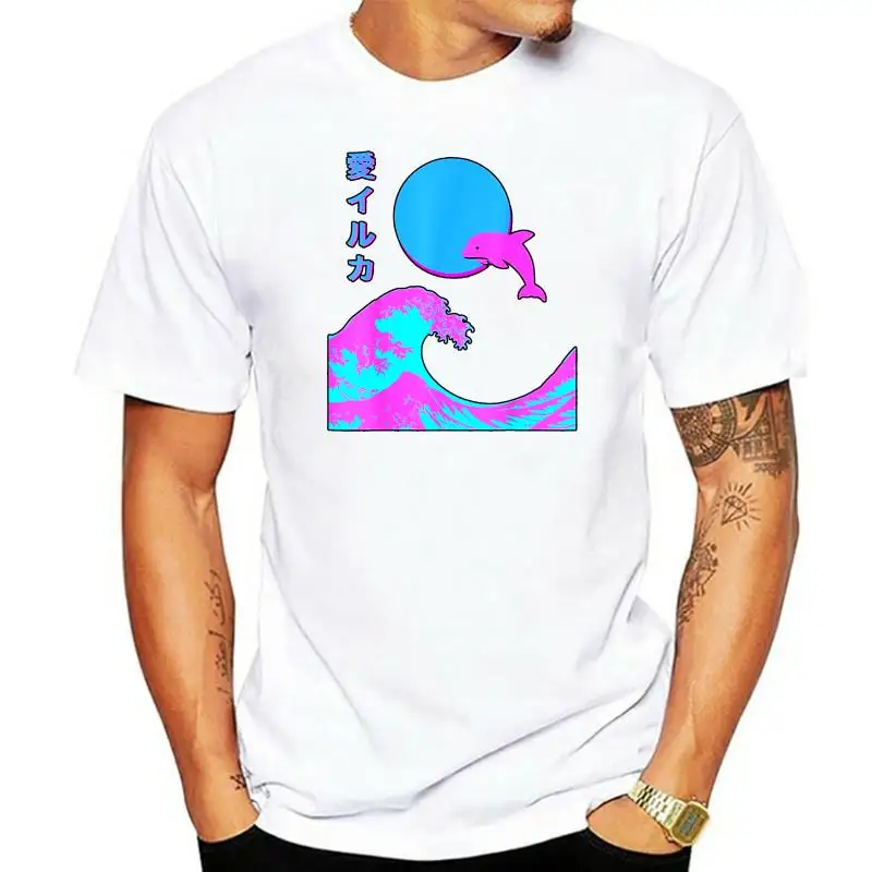 Retro Vaporwave Aesthetic Japanese Writing Iruka 3 Meme Black T-Shirt S-3Xl Apparel Casual? Tee Shirt