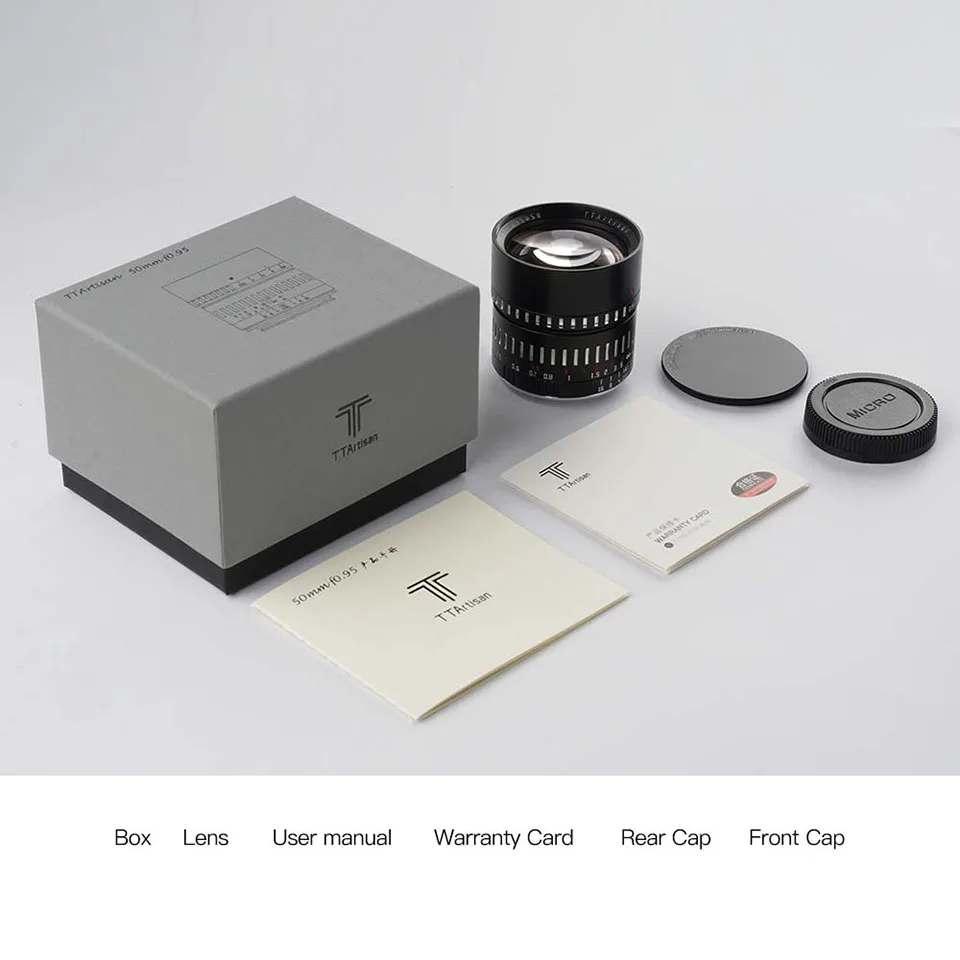 TTArtisan APS-C 50 мм F0.95 Портретный объектив с большой диафрагмой MF Prime Lens для Sony E A6000 A7 III Fuji X-A1 Canon M5 R5 Nikon Z50 (art.: 3920ced196ecd) - 3920ced196ecd