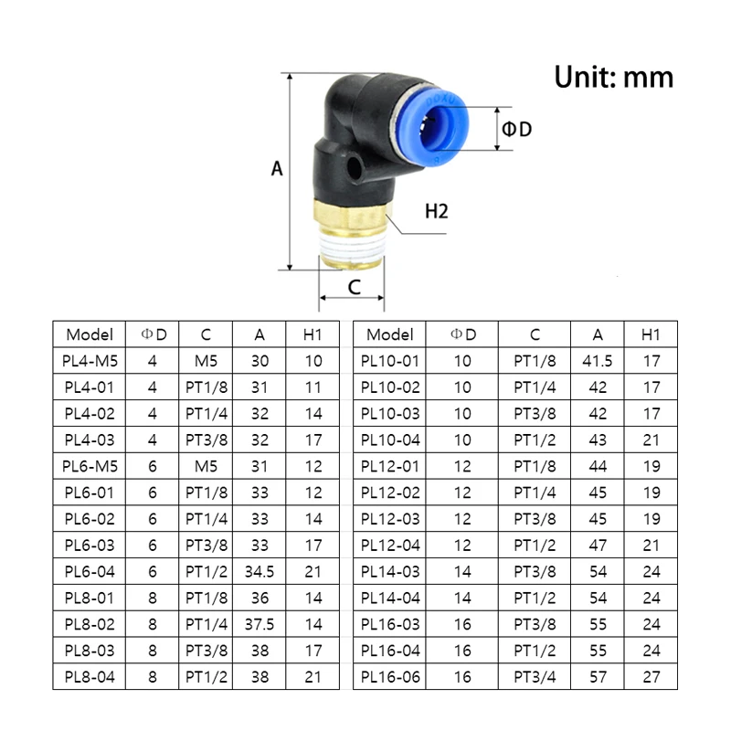 1 шт. PC/PCF/PL/SL/PB тип воздушного шланга Rapidities труба быстроразъемный латунный