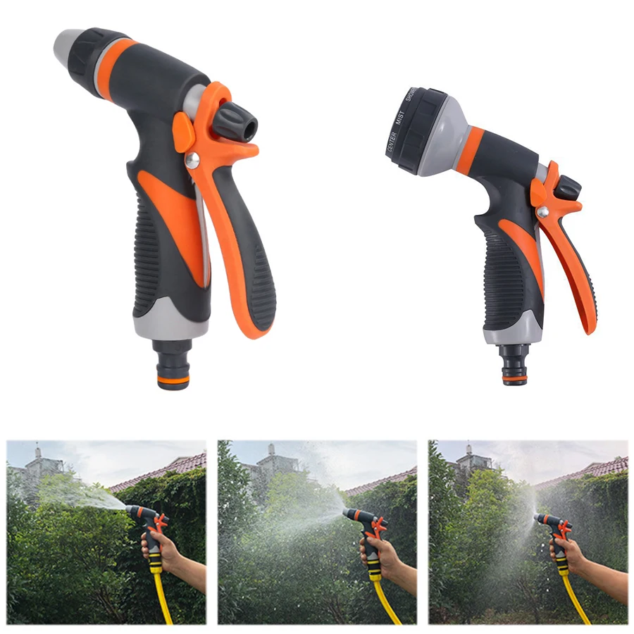 

8 Modes Garden Watering Gun High Pressure Spray Irrigation Nozzle Outdoor Lawn Yard Watering Sprinkler Car Cleaning Tools