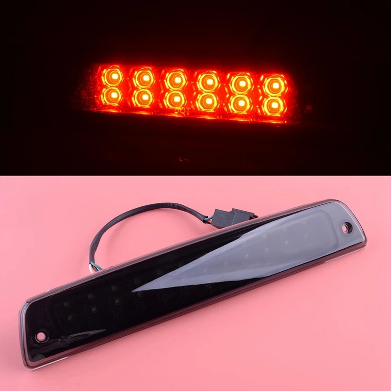 Автомобильный черный красный светодиодный 3-й задний стоп-сигнал грузовой фонарь
