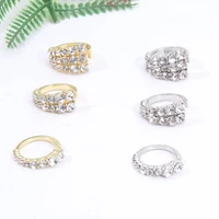 2022 new ins simple fashion cubic zirconia clip earrings without pierced ears for women u shaped party jewelry re2756