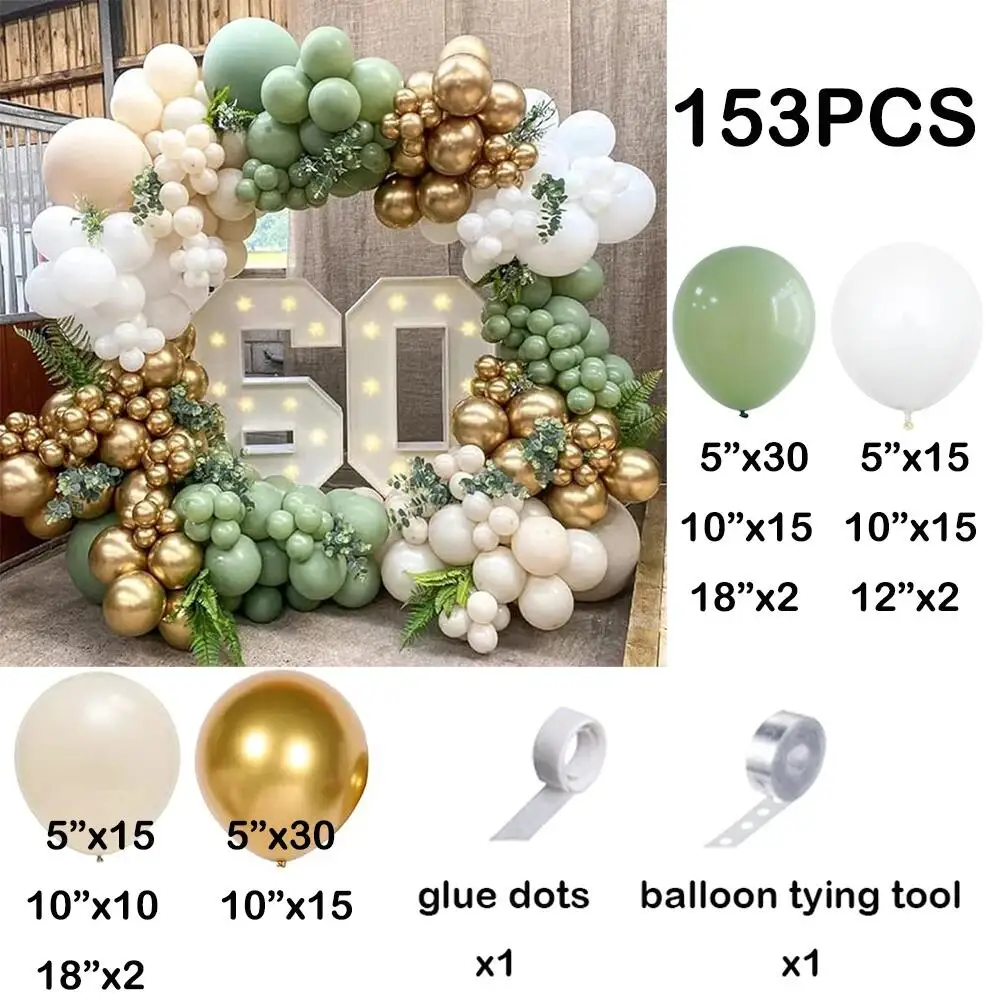 Зелёные латексные шары Globos