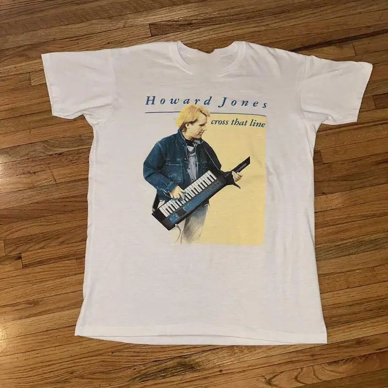 Фото Хлопковая футболка Howard Jones Cross That Line Tour 1989 года, S 234XL El101 №1