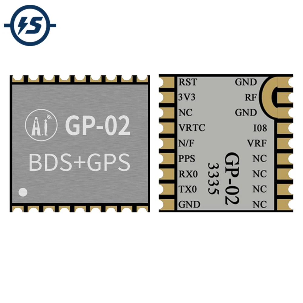 

GP-02 GPS/BDS/GNSS Multi-mode Satellite Navigation Module RISC CPU Support Multi-system Positioning GPS Tracker Module