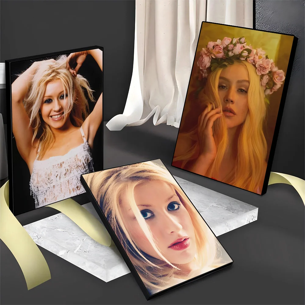 Christina Aguilera Singer Classic Vintage Posters Whitepaper Prints Artwork Kawaii Room Decor