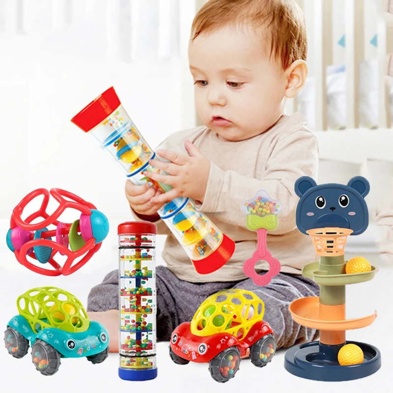 

Baby Toys 0 6 12 Months Musical Rainstick Baby Rattle Newborn Toys Accessories Soft Sensory Rattle Teether For Baby 1 Year