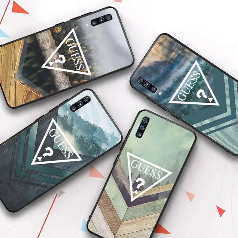 

Luxury Guess Forest Geometry Wood Nature Phone Case for Samsung Galaxy A51 30s a71 A21s A70 10 A30 Capa