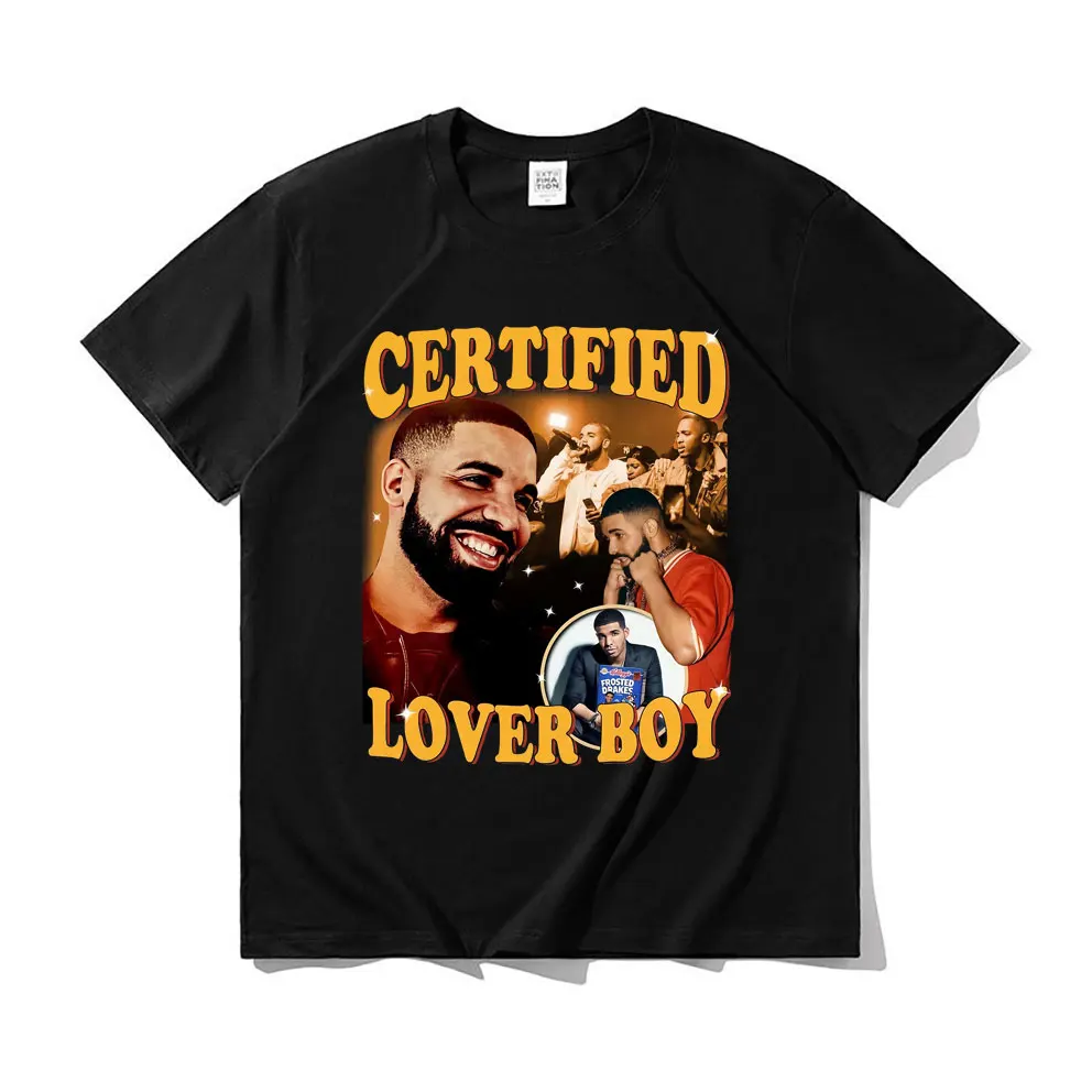 

New Certified Lover Boy Album Print Graphics T-shirts Hip Hop Rapper Drake Boys Tshirt Men Fashion Casual T Shirts Short Sleeve