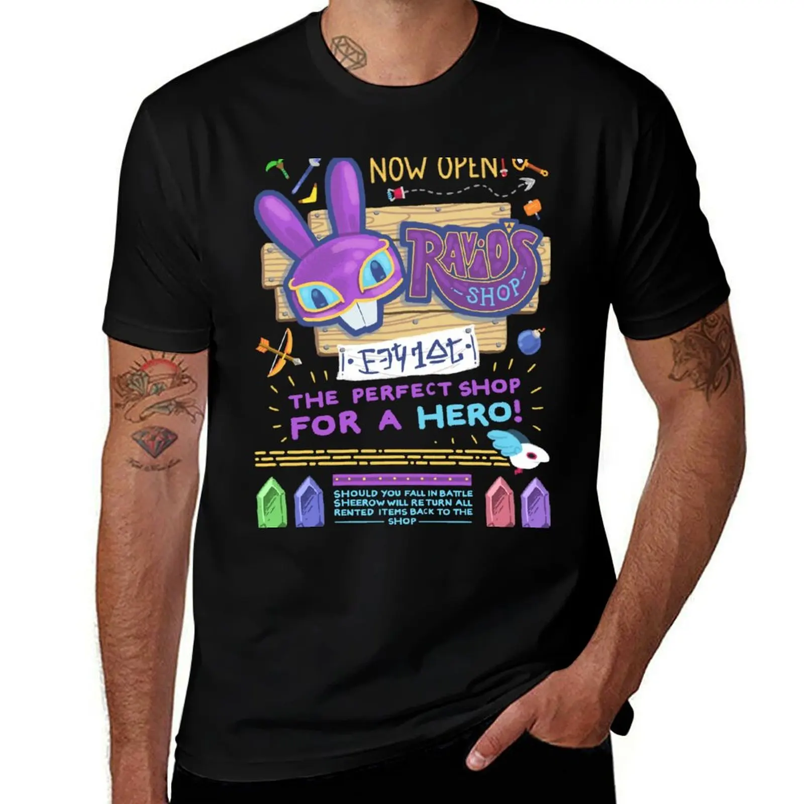 Фото Футболка Ravio's Shop с модным принтом и короткими рукавами №1