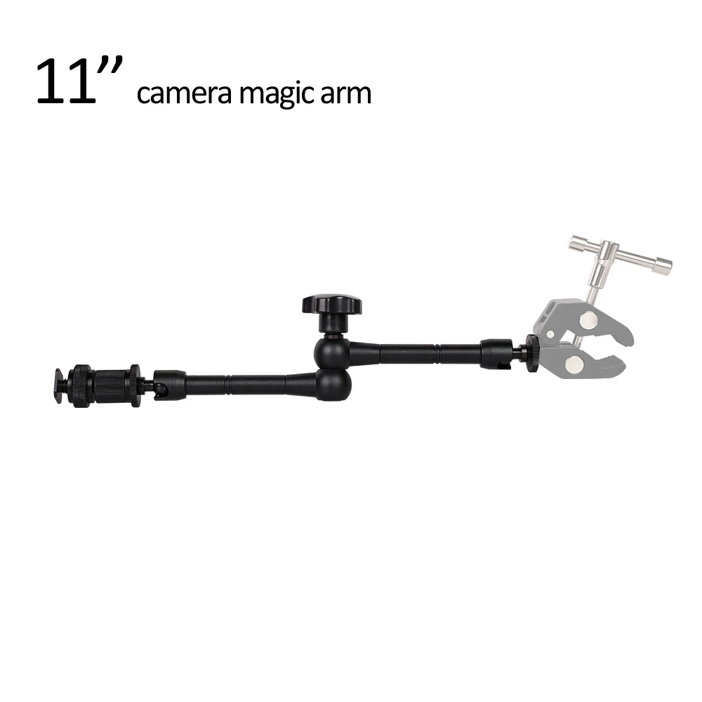 

11"In Aluminium Adjustable Articulating Magic Arm for Camcorder LCD Monitor Flash Light Stand DSLR Photography Lighting