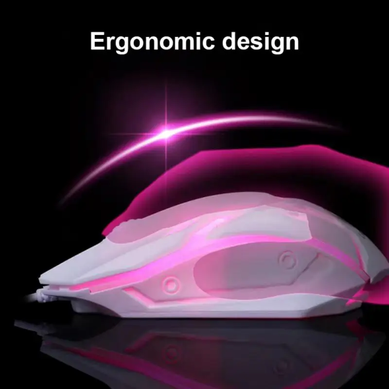 

Colorful Gaming Mouse Backlit Wired Mouse Luminous Competitive Flank Cable Optical Mice Gaming Mouse Notebook Office