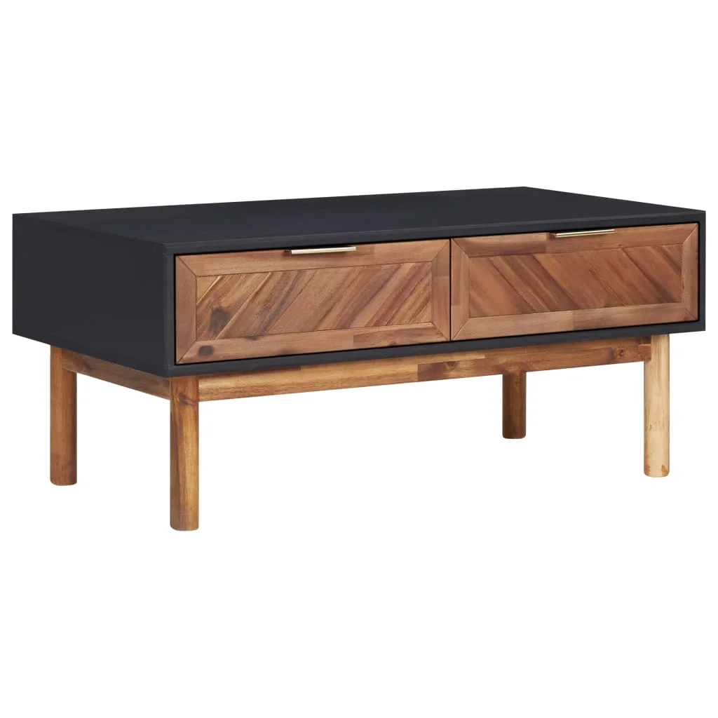 

Wood Coffe Table Coffee Tables for Living Room Tables Casual Decor 35.4"x19.7"x15.7" Solid Acacia Wood and MDF