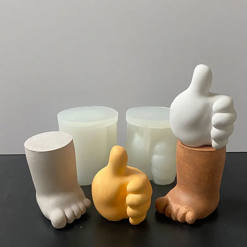 Симпатичная силиконовая форма для детских рук ножек свечей украшения шоколада
