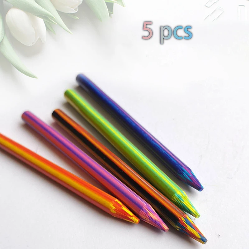 

Magic Rainbow Lead Automatic Pen Refill Children's Creative Graffiti Mixed Color Gradient Hand-painted A Multi-color Pencil Lead
