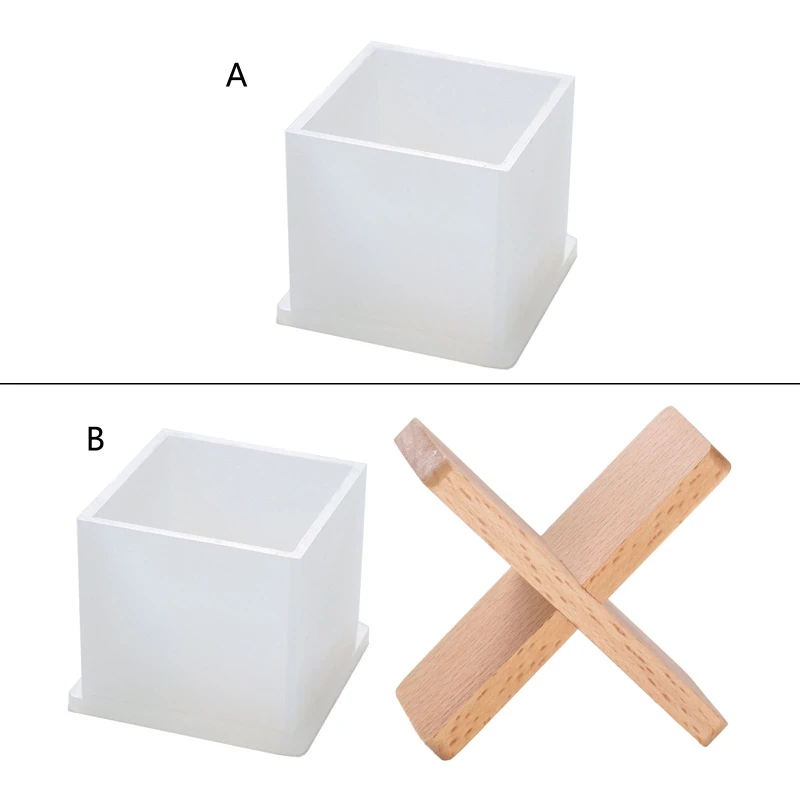 

Resin Silicone Mold Cube Epoxy Resin Casting Mold Large Clear Cube DIY Art Home