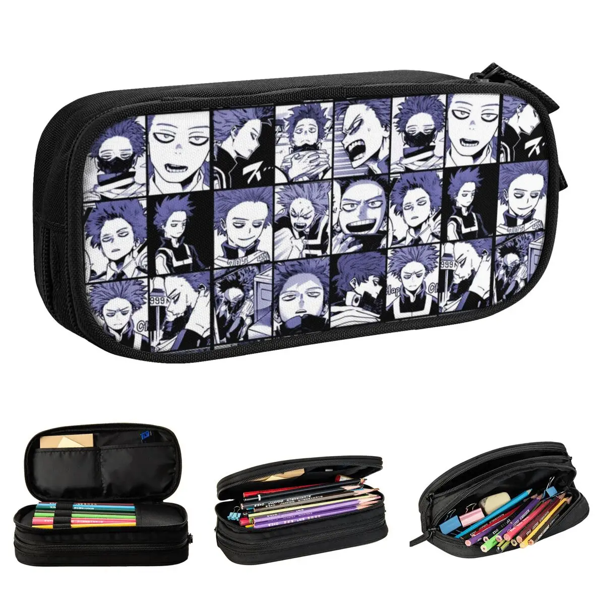 Пеналы Shinso с коллажем MHA ранцы для детей большой школьный чехол на молнии