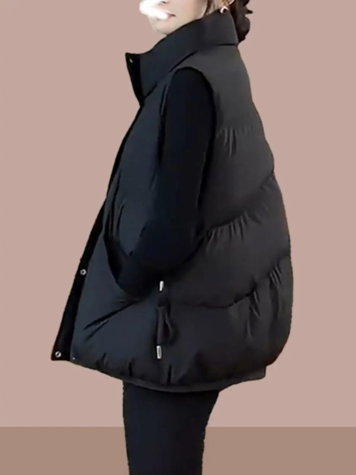 Unique Beautiful Vest Women 2024 New Autumn and Winter European Goods Casual Loose Warm Down Cotton Outerwear