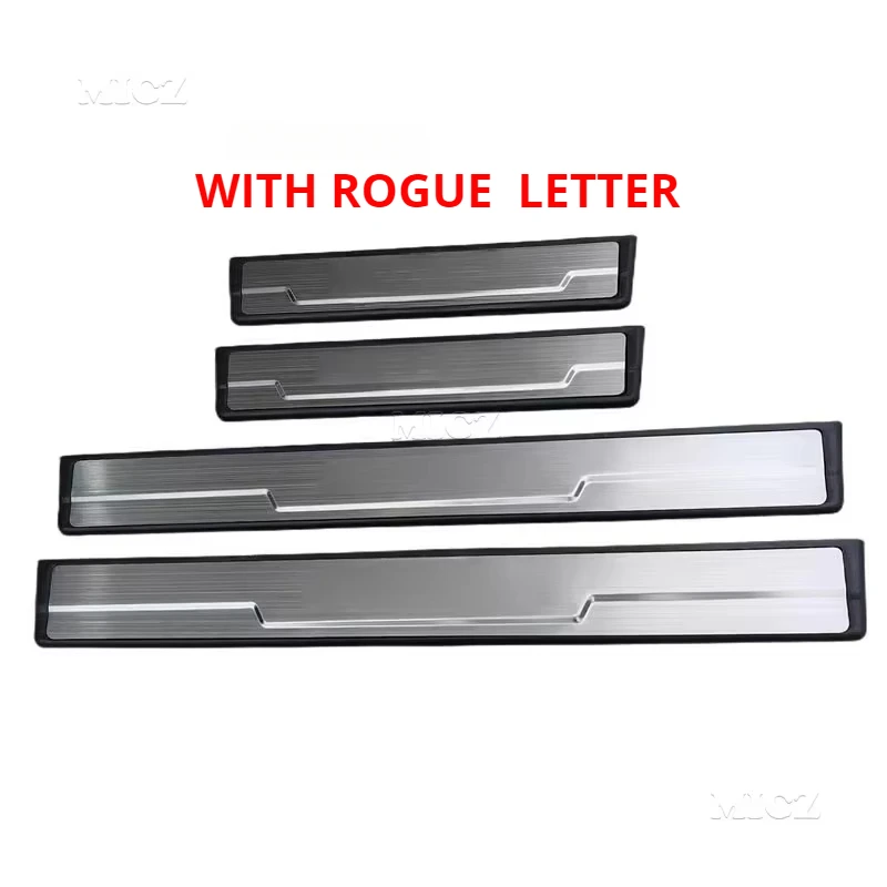 

Для Nissan Rogue X-Trail T33 2021-2023 Стайлинг автомобиля, защита порога боковой двери, накладка на порог, накладки на педали, накладки