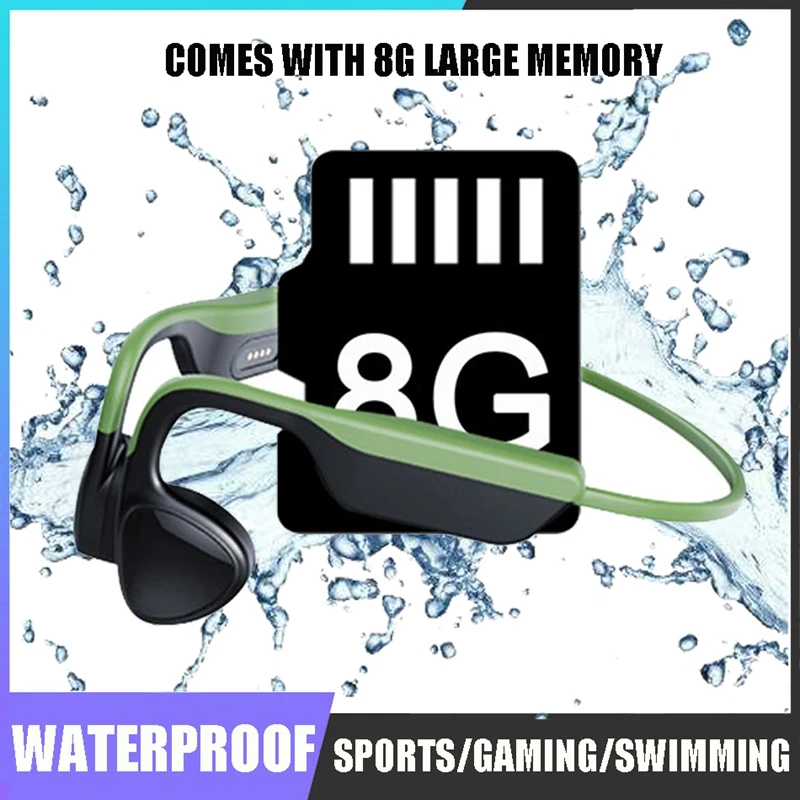 

Wireless Bone Conduction Earphones Bluetooth 5.0 TWS Stereo Swimming Waterproof Sport Earbuds Diving Headphone For Xiaomi Huawei