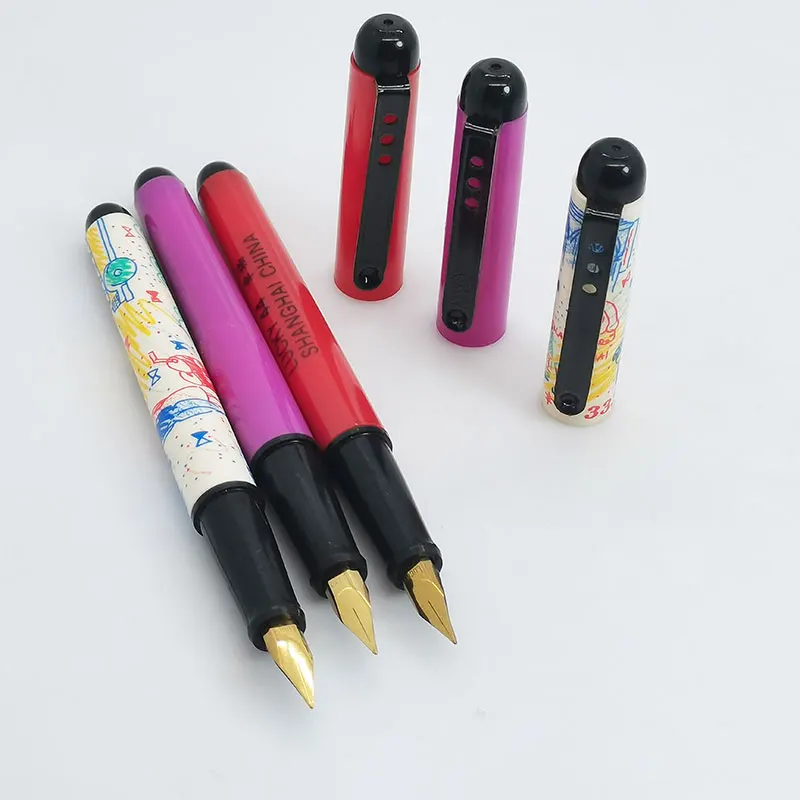 

New Old Vintage Hero LUCKY Yong Sheng 44 Fountain Pen Fine Nib Students Writing Stationery Collection Using the 1990 s