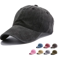 casual sun protection trucker hat caps for men solid color cotton unisex wholesale hats four seasons retro fashion baseball cap